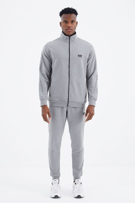 Igor Grey Melange Standard Mold Tracksuit Set - 85229