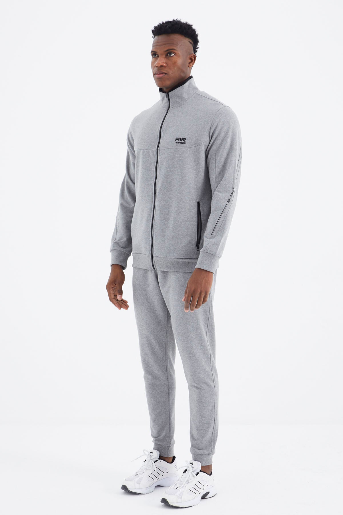 Igor Grey Melange Standard Mold Tracksuit Set - 85229