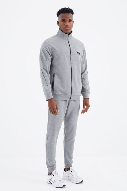 Igor Grey Melange Standard Mold Tracksuit Set - 85229