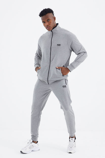 Igor Grey Melange Standard Mold Tracksuit Set - 85229