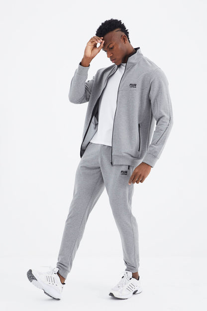 Igor Grey Melange Standard Mold Tracksuit Set - 85229