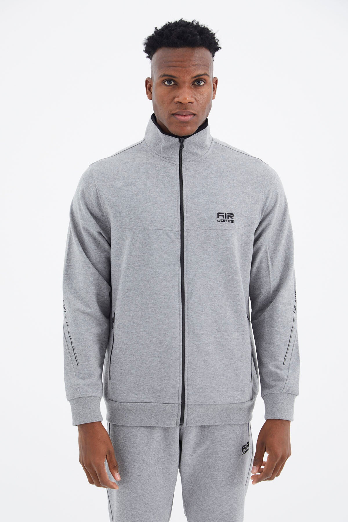 Igor Grey Melange Standard Mold Tracksuit Set - 85229