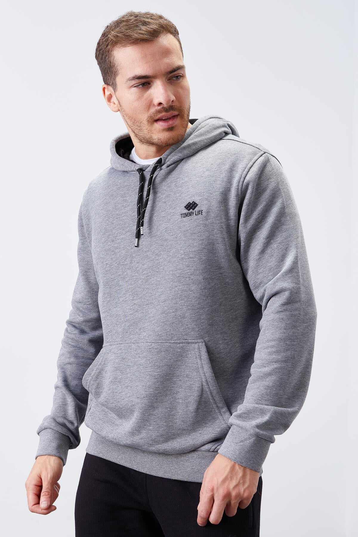 Kangaroo Pocket Standard Fit Men's Hooded Sweatshirt - 87872