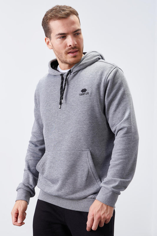 Kangaroo Pocket Standard Fit Men's Hooded Sweatshirt - 87872