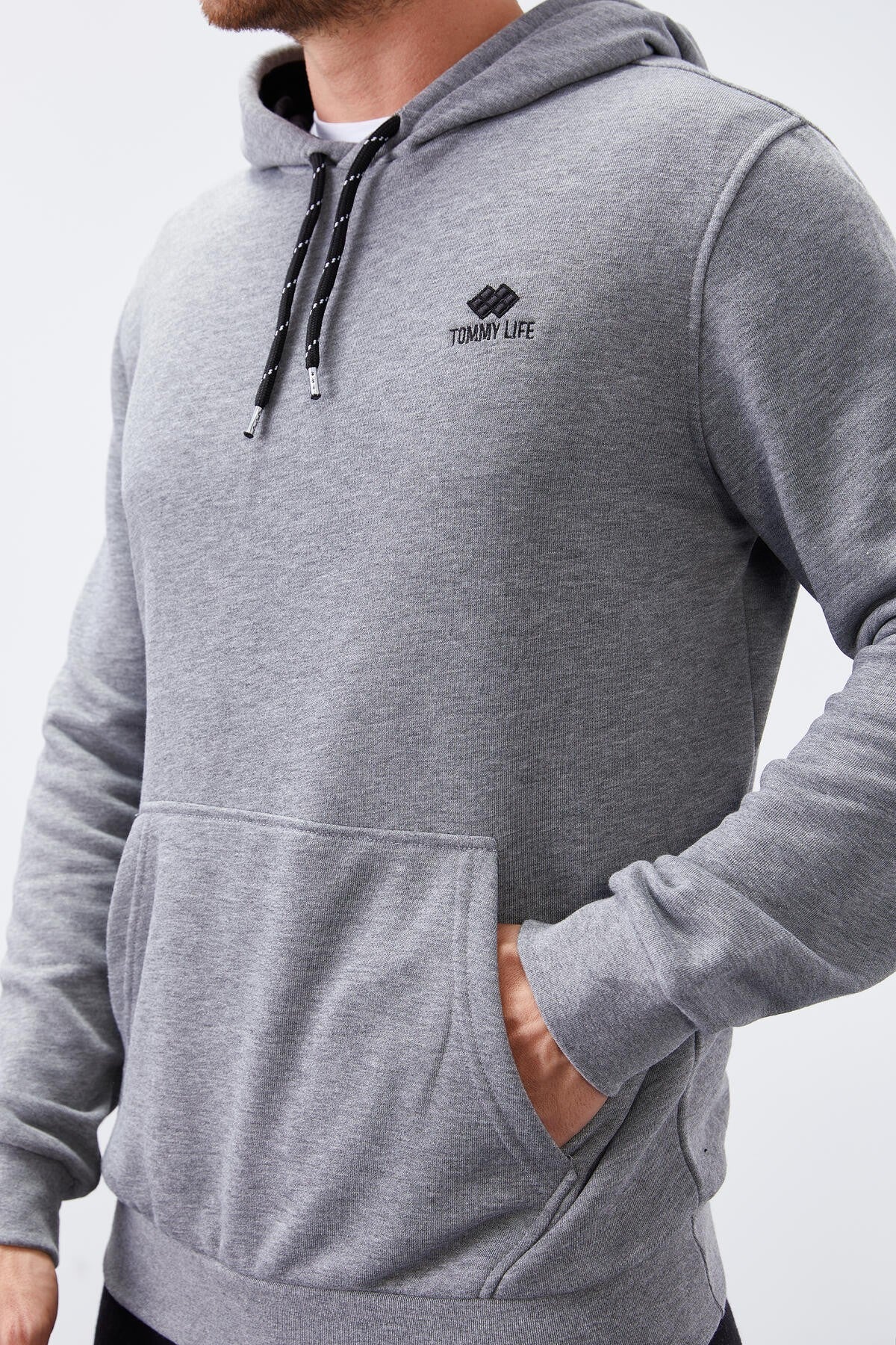 Kangaroo Pocket Standard Fit Men's Hooded Sweatshirt - 87872