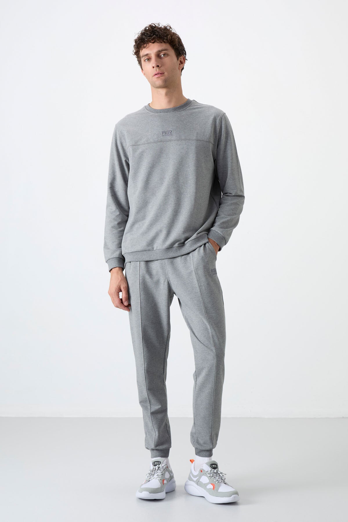 Keith Gray Melange Basic Men's Tracksuit Set - 85231