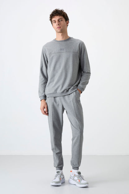 Keith Gray Melange Basic Men's Tracksuit Set - 85231