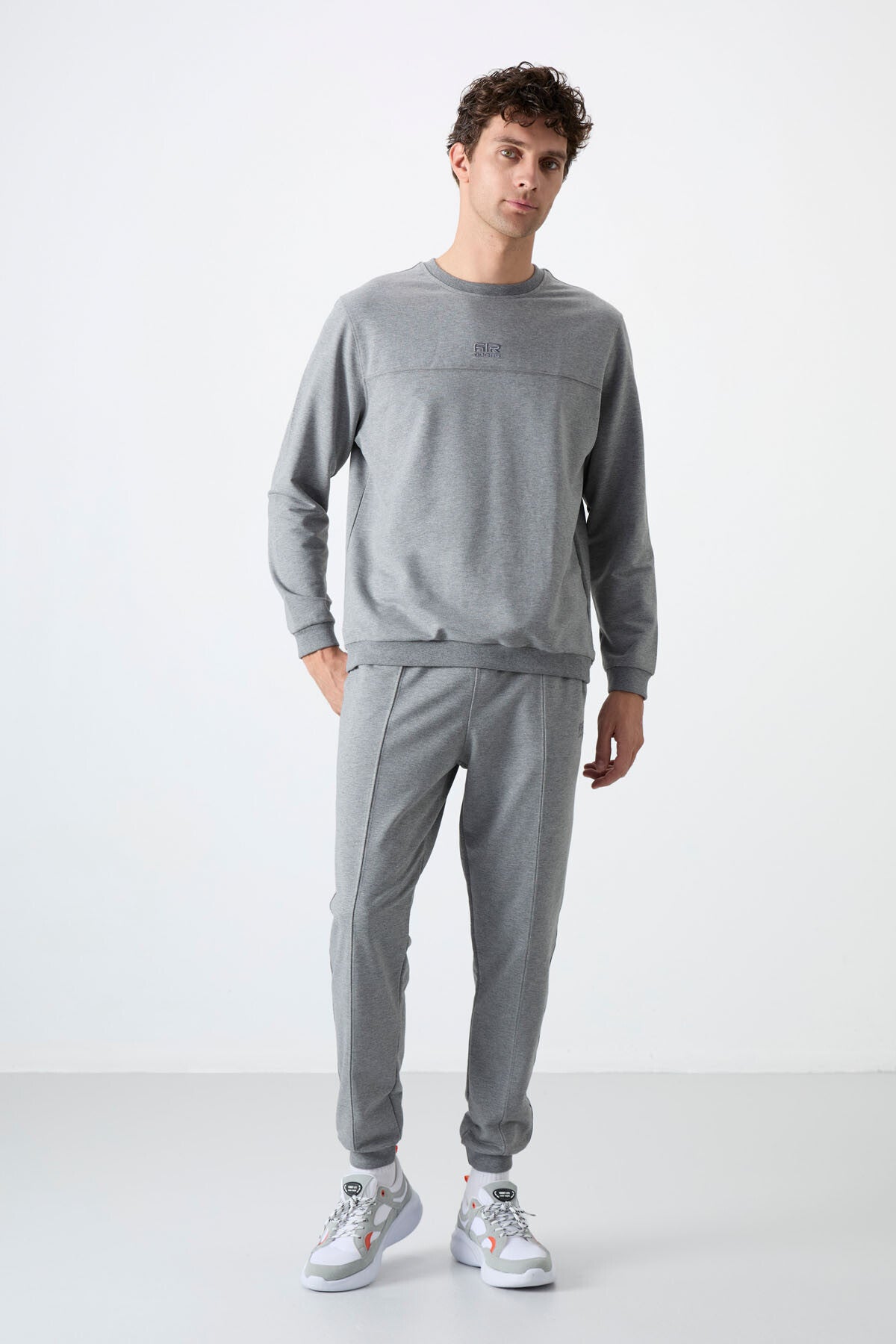 Keith Gray Melange Basic Men's Tracksuit Set - 85231