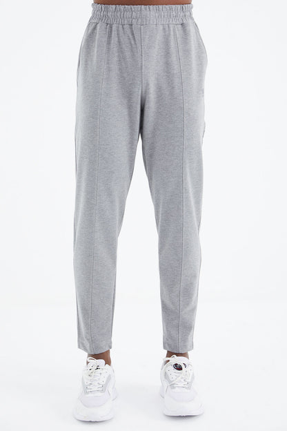 Kelvin Grey Black Kelvin Basic Men's Tracksuit Set - 85230