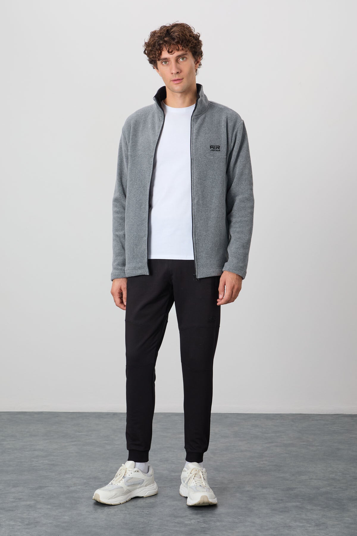 Hardy Grey Melange Standard Mold Polar Men's Sweatshirt - 88299
