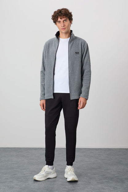 Hardy Grey Melange Standard Mold Polar Men's Sweatshirt - 88299