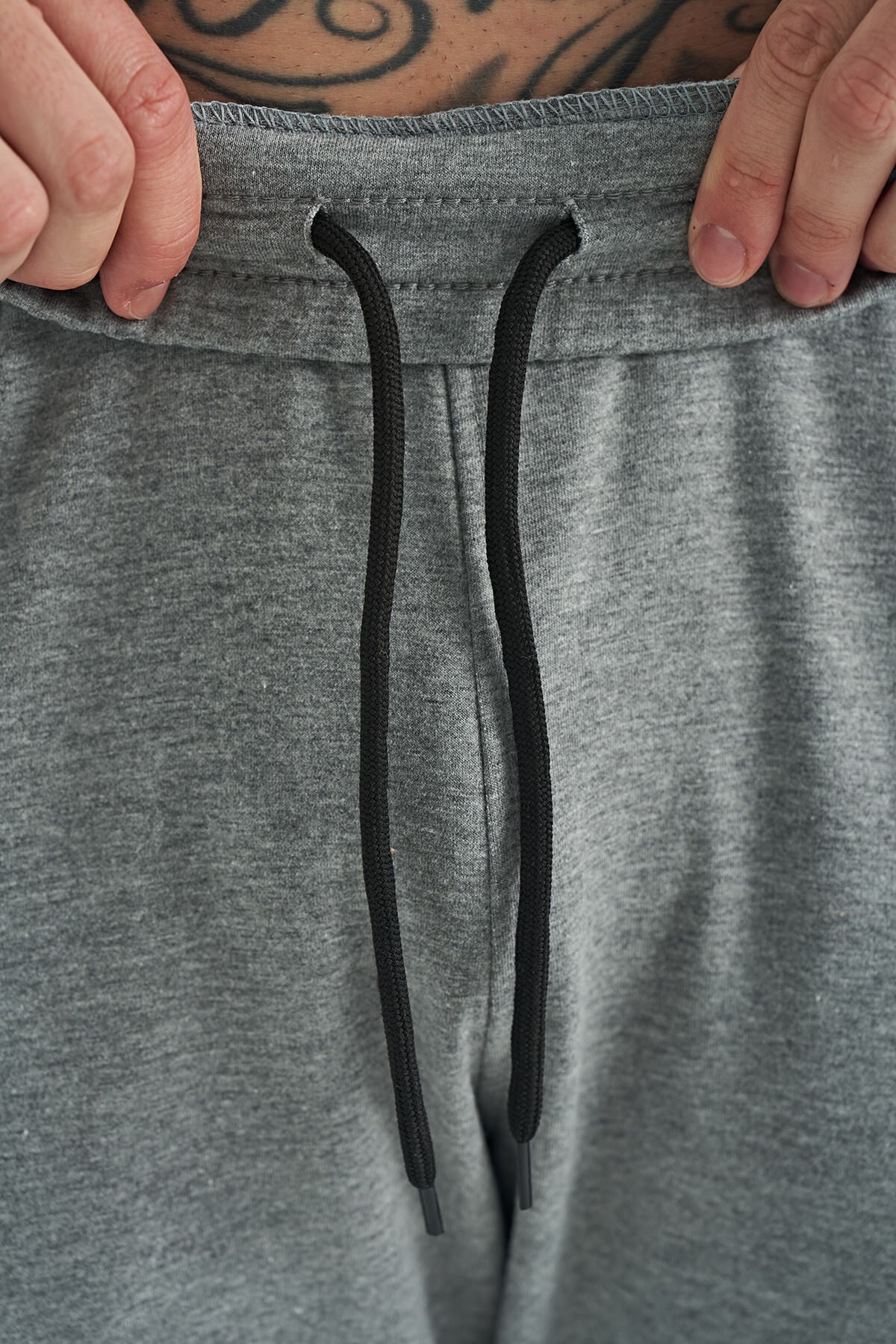 Nigel Grey Melange Standard Fit Men's Tracksuit Bottom - 84916