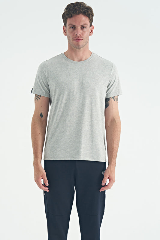 Grey Melanj Basic Men's T-Shirt - 88245