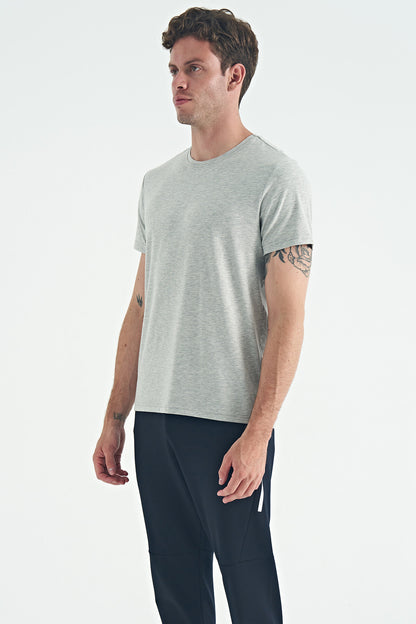 Grey Melanj Basic Men's T-Shirt - 88245