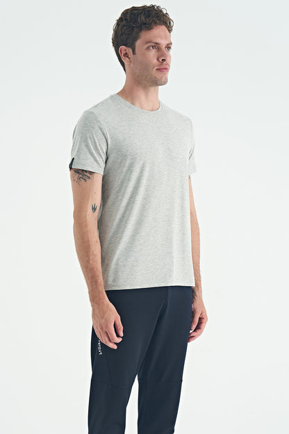 Grey Melanj Basic Men's T-Shirt - 88245
