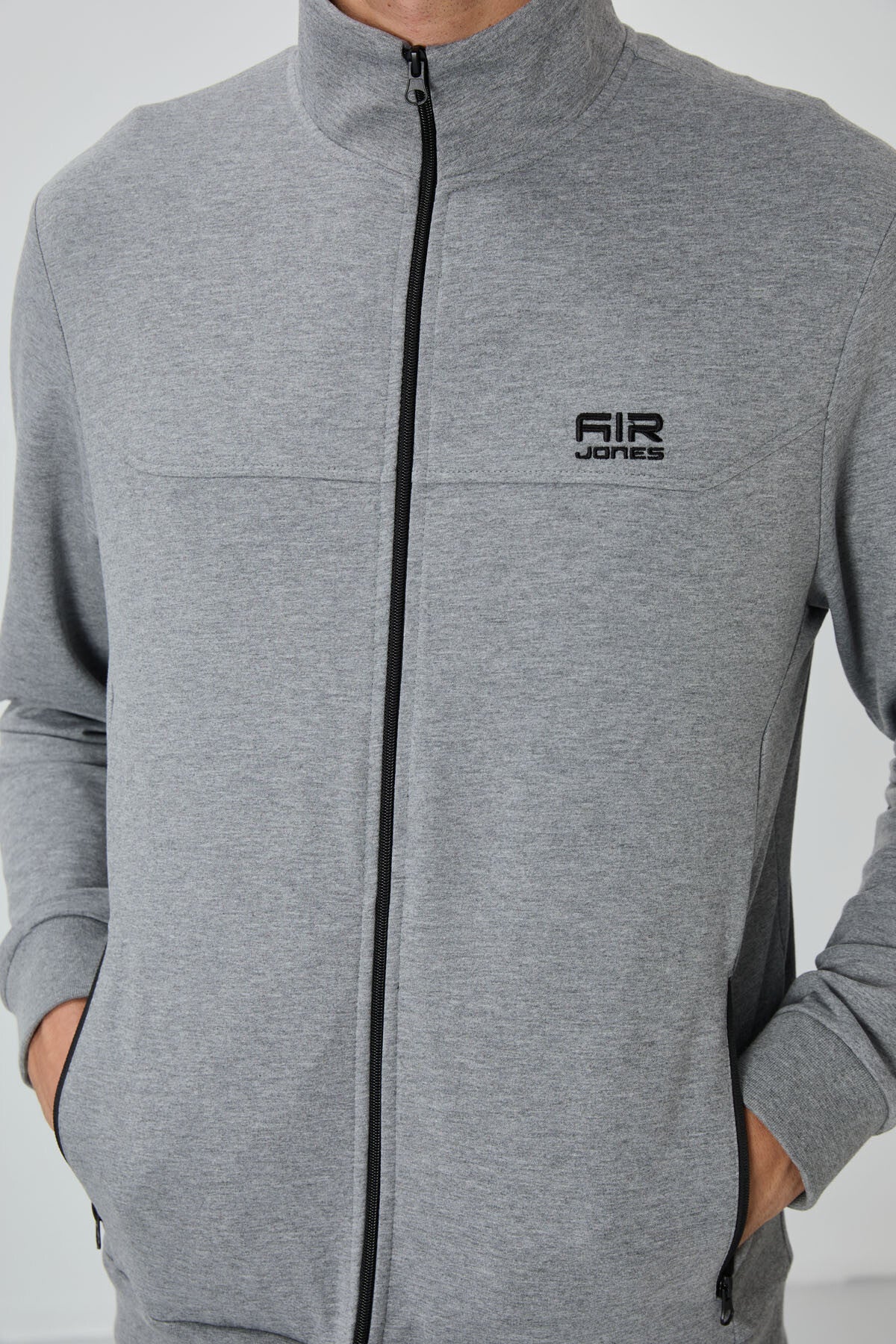 Anton Gri Melanj - Black Jogger Tracksuit Set - 85178