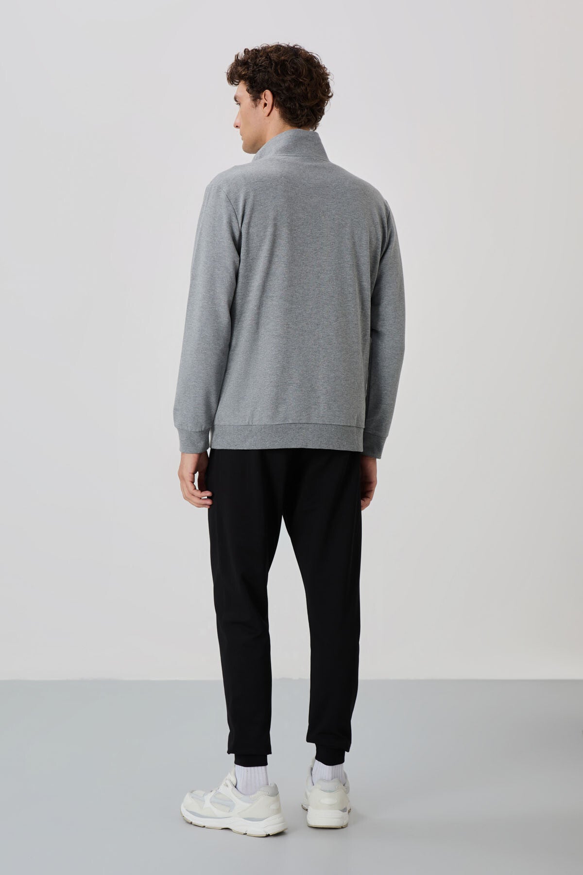 Anton Gri Melanj - Black Jogger Tracksuit Set - 85178