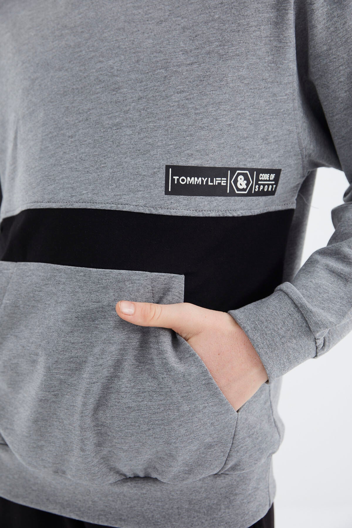 Grey Melange Standard Fit Boys' Sweatshirt - 11179