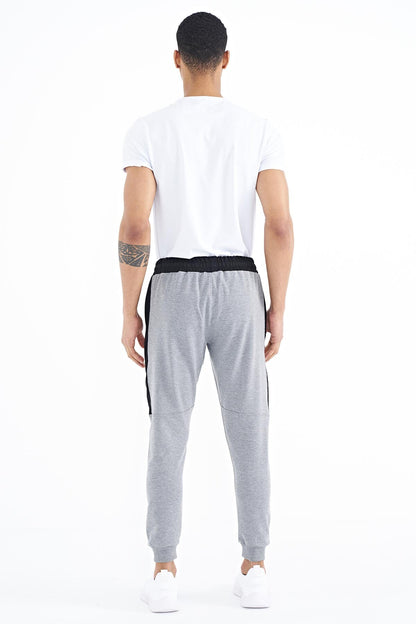 Paul Grey Melange Jogger Men's Tracksuit Bottom - 84915