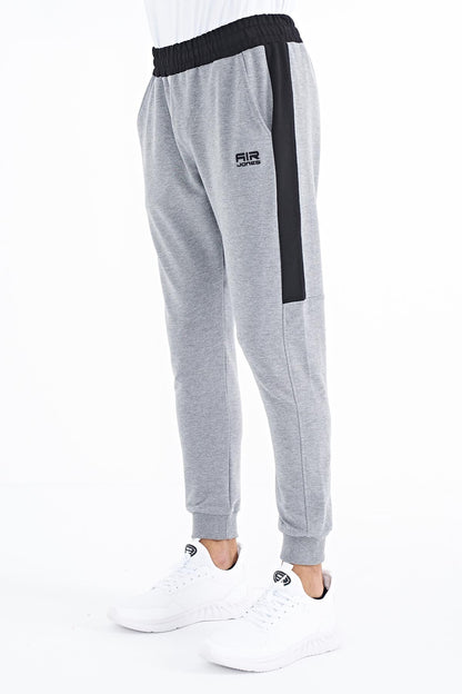 Paul Grey Melange Jogger Men's Tracksuit Bottom - 84915