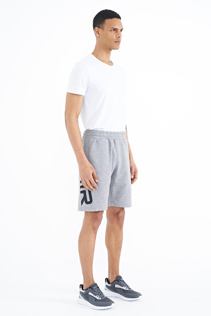 Aldo Grey Melange Standard Fit Men's Shorts - 81242
