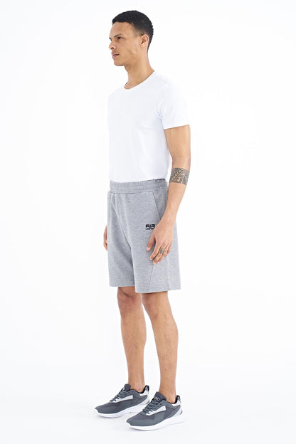 Aldo Grey Melange Standard Fit Men's Shorts - 81242