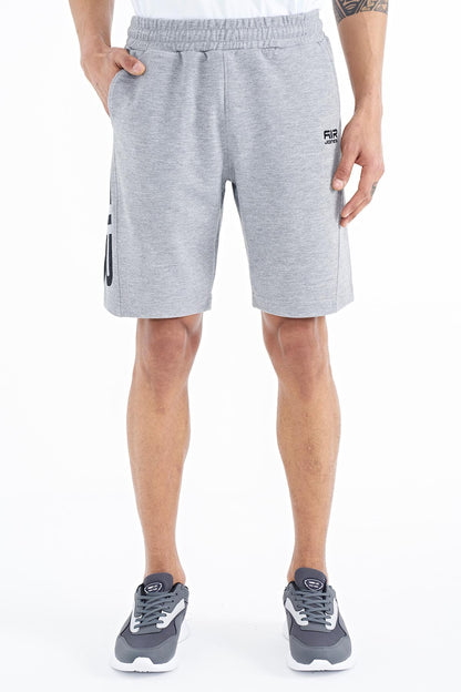 Aldo Grey Melange Standard Fit Men's Shorts - 81242