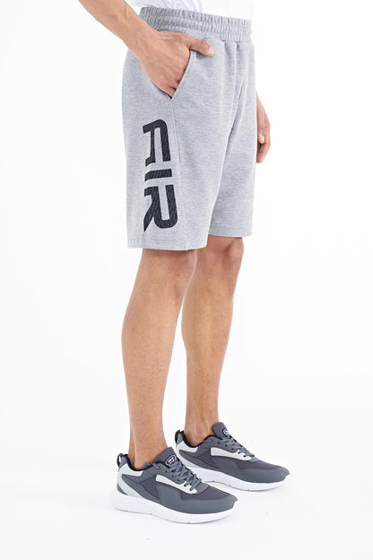 Aldo Grey Melange Standard Fit Men's Shorts - 81242