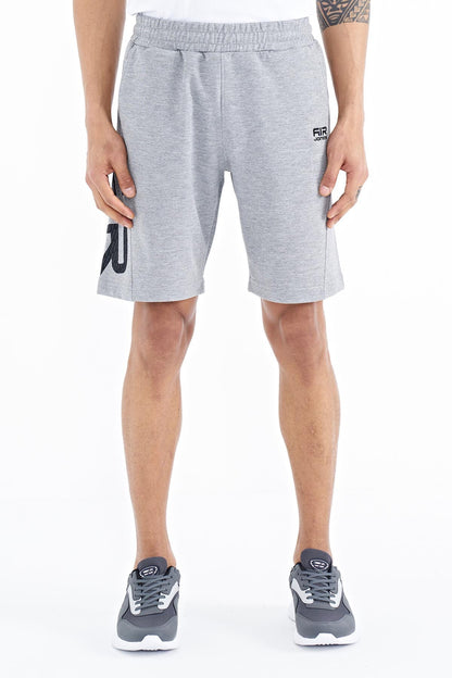Aldo Grey Melange Standard Fit Men's Shorts - 81242