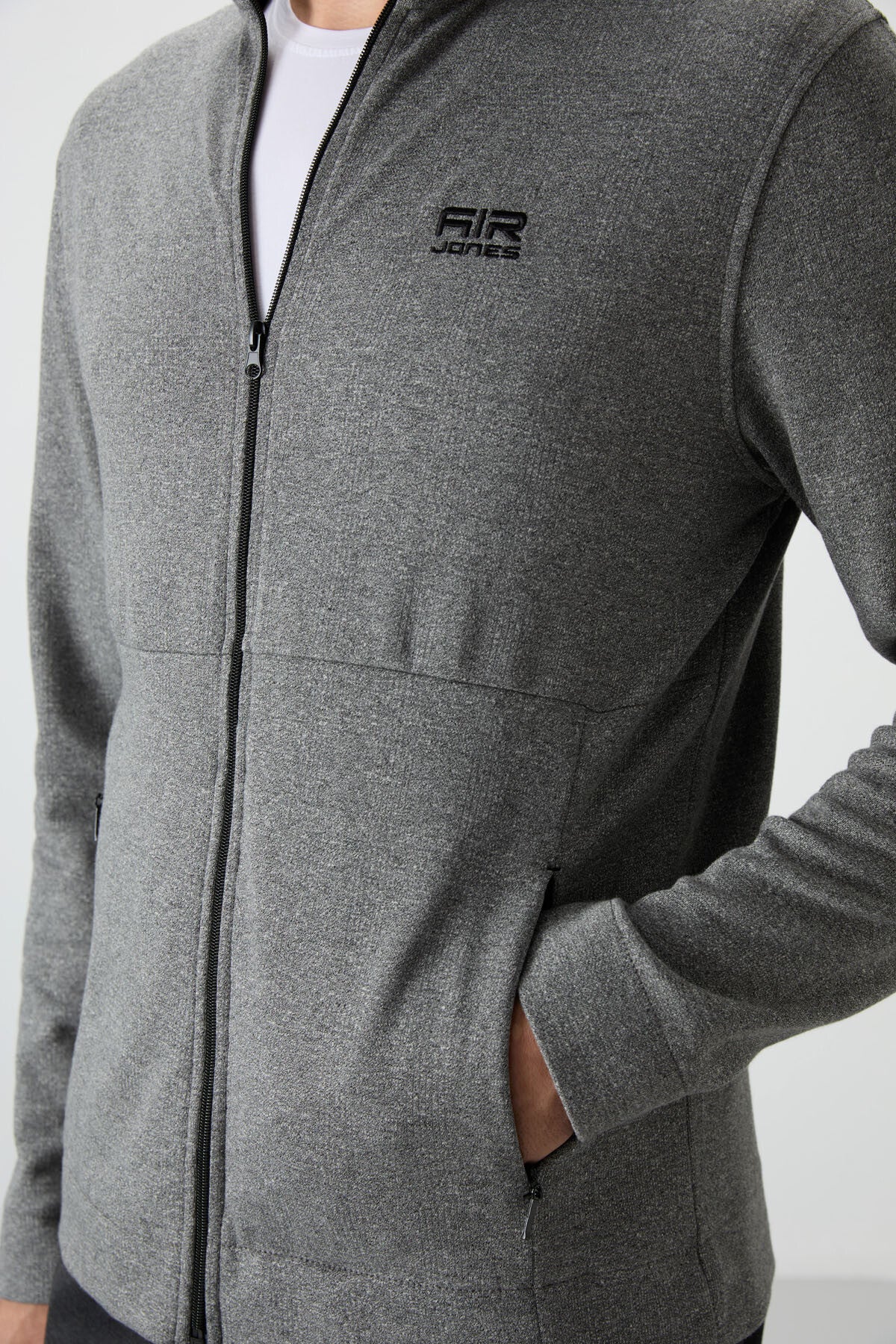 Bruce Gri - Black Straight Collar Men's Tracksuit Set - 85200