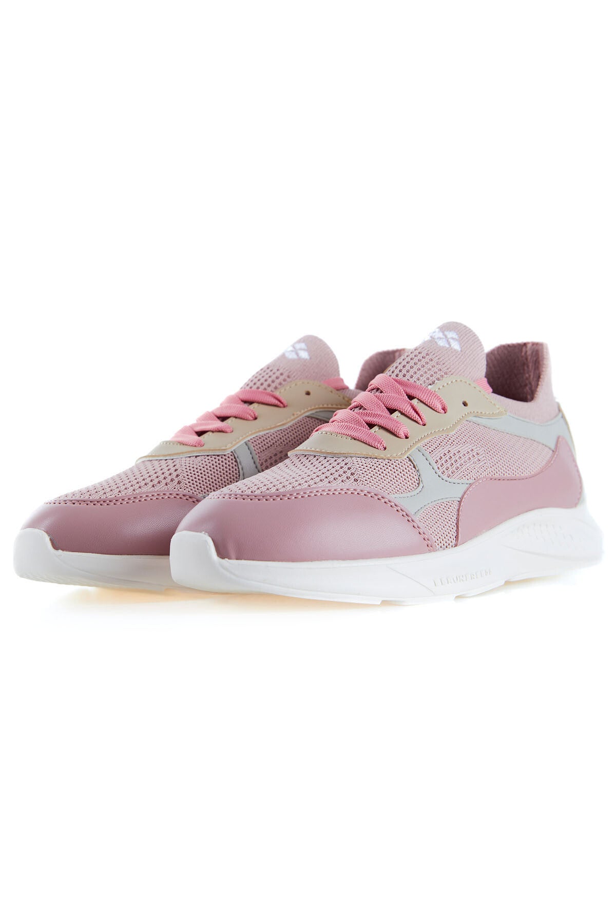 Dried Rose High Platform Mesh Detailed Laced Women's Sports Shoes - 89208