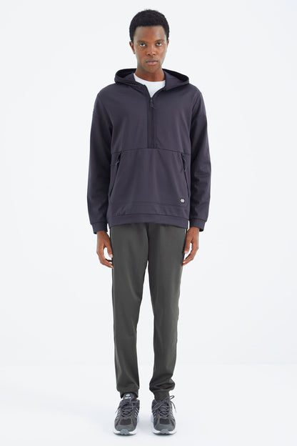 Laced Hood Detailed Relax Fit Men's Tracksuit Bottom - 84993