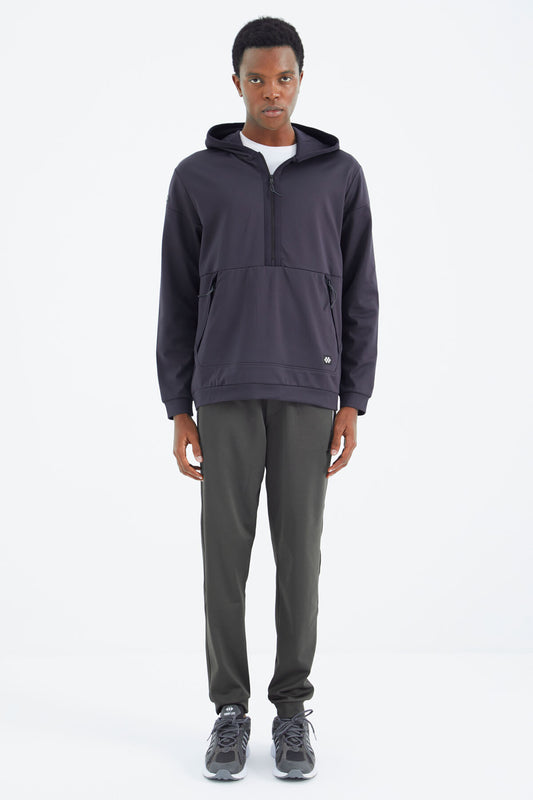 Laced Hood Detailed Relax Fit Men's Tracksuit Bottom - 84993