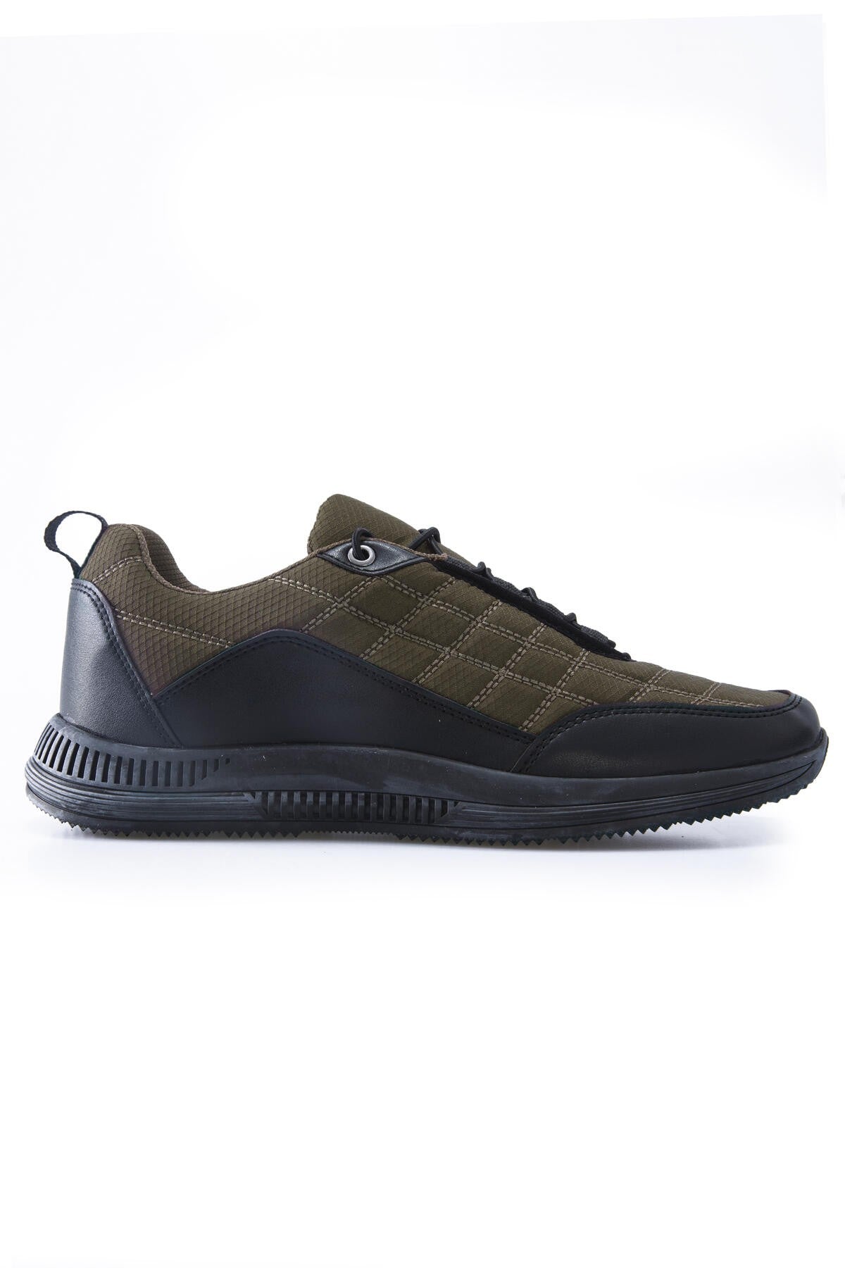 Laced Quilted PU Leather Detailed Men's Sports Shoe - 89096
