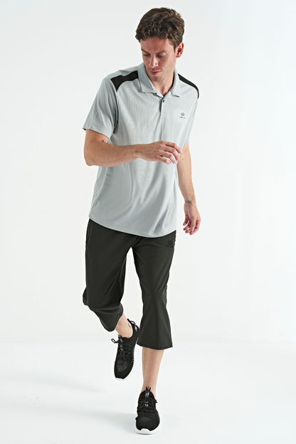 Standard Mold Laced Right Zippered Pocket Active Sports Men's Capri - 83096