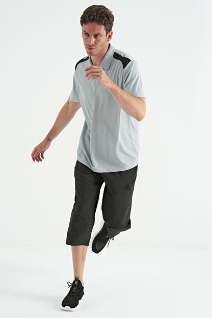 Standard Mold Laced Right Zippered Pocket Active Sports Men's Capri - 83096