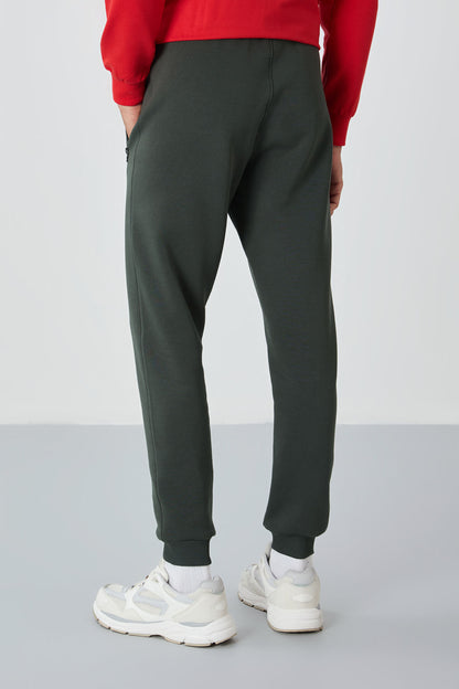 Cesar Khaki Quilted Men's Tracksuit Bottom - 84929
