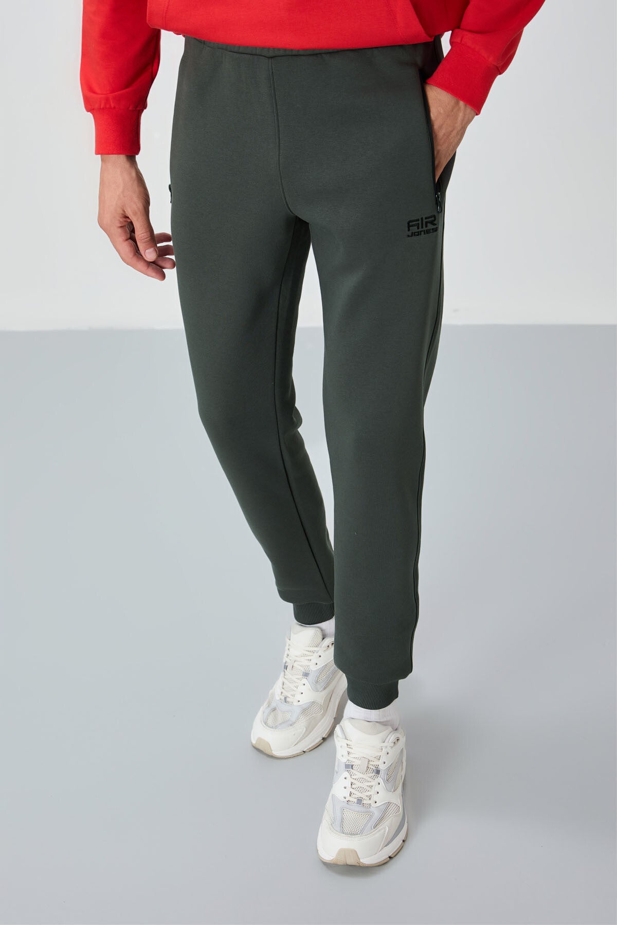 Cesar Khaki Quilted Men's Tracksuit Bottom - 84929