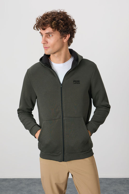 Hector Khaki Hooded Men's Sweatshirt - 88139