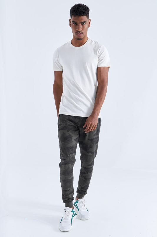 Camouflage Print Right Fit Men's Jogger Tracksuit Bottom - 84754