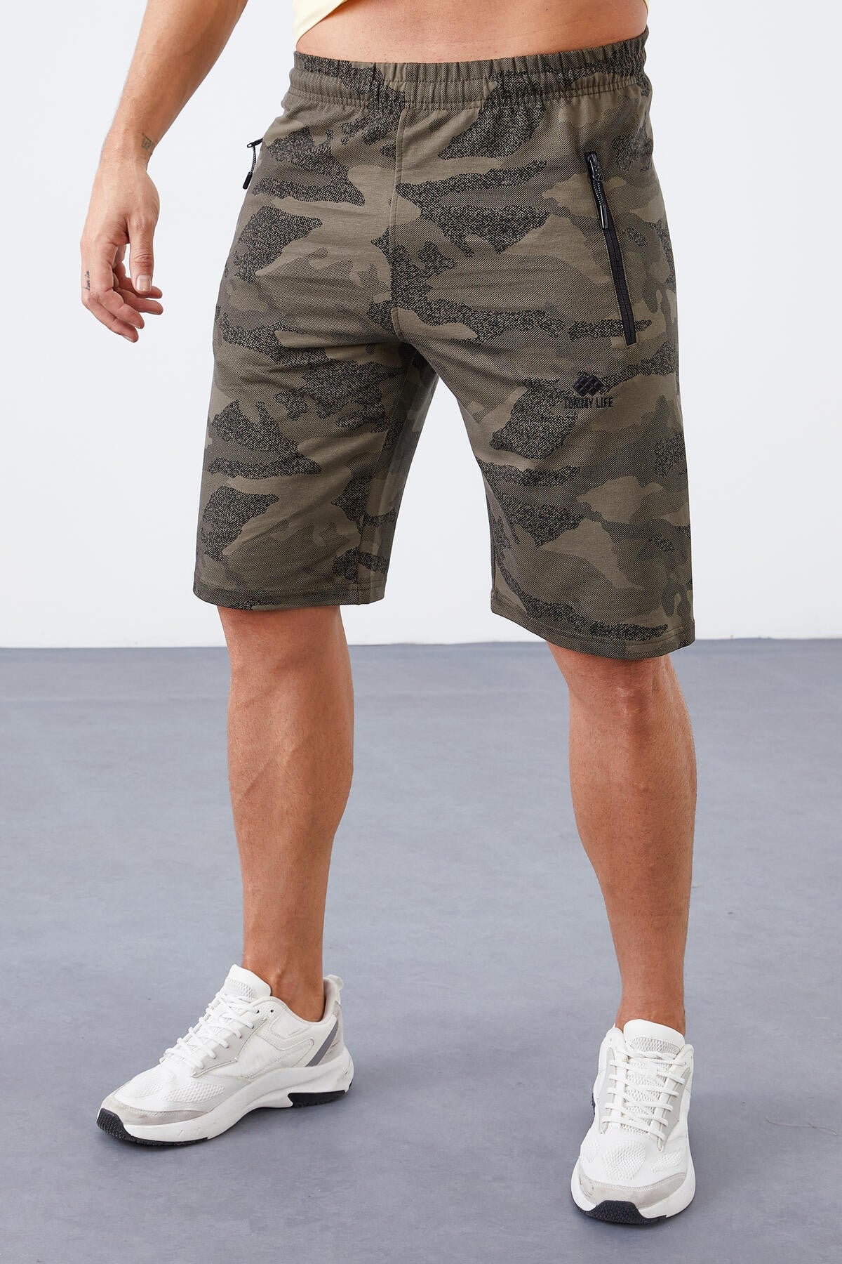 Camouflage Patterned Standard Fit Men's Shorts - 81157