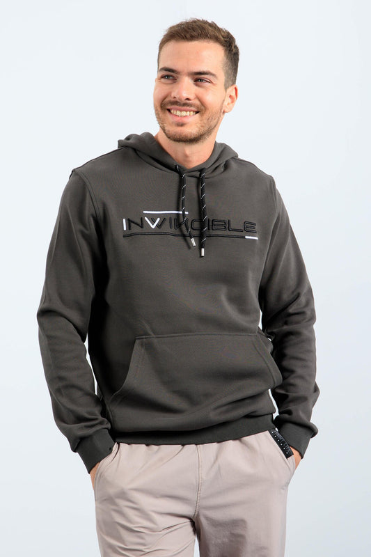 Kangaroo Pocket Standard Cut Hooded Men's Sweatshirt - 87883