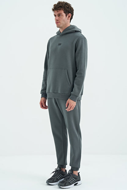David Khaki Quilted Men's Tracksuit Set - 85192