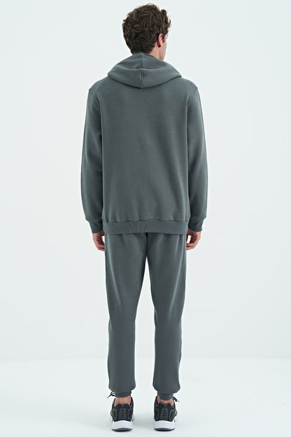 David Khaki Quilted Men's Tracksuit Set - 85192