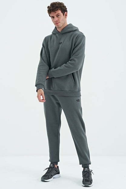 David Khaki Quilted Men's Tracksuit Set - 85192
