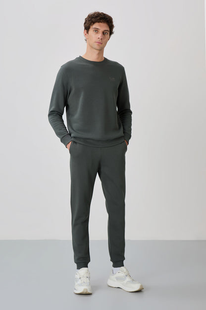 Andy Khaki Men's Hooded Tracksuit Set - 85190