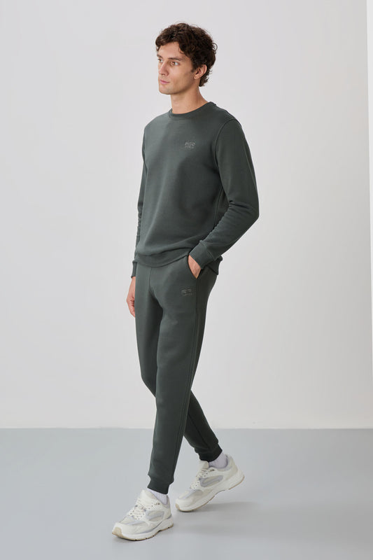 Andy Khaki Men's Hooded Tracksuit Set - 85190