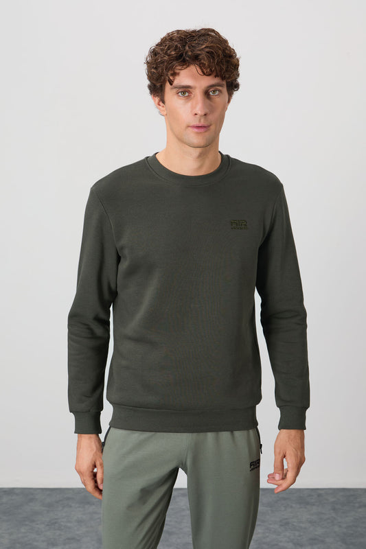 Omar Khaki Ribbed Men's Sweatshirt - 88137