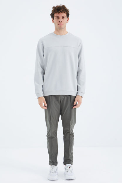Right Front Stitch Detailed Relax Fit Men's Tracksuit Bottom - 84996