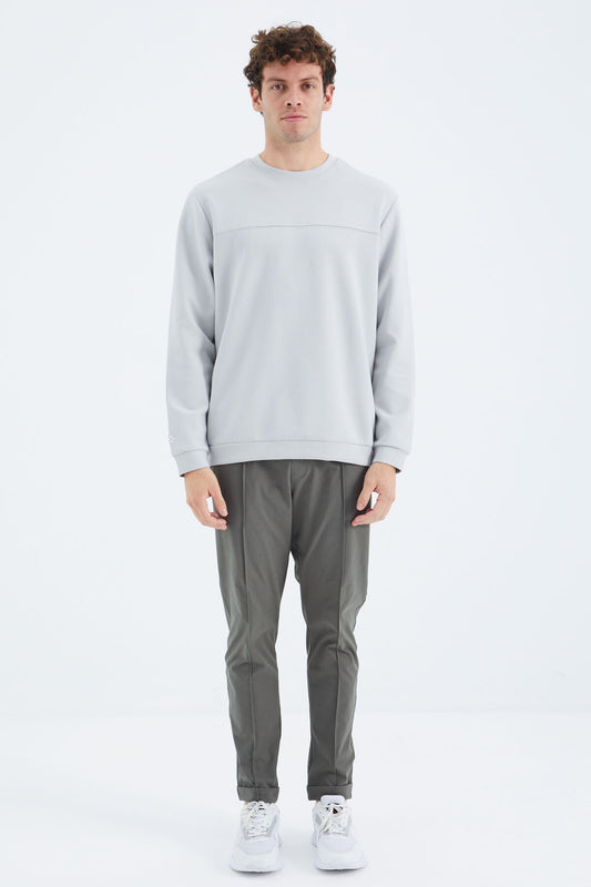 Right Front Stitch Detailed Relax Fit Men's Tracksuit Bottom - 84996